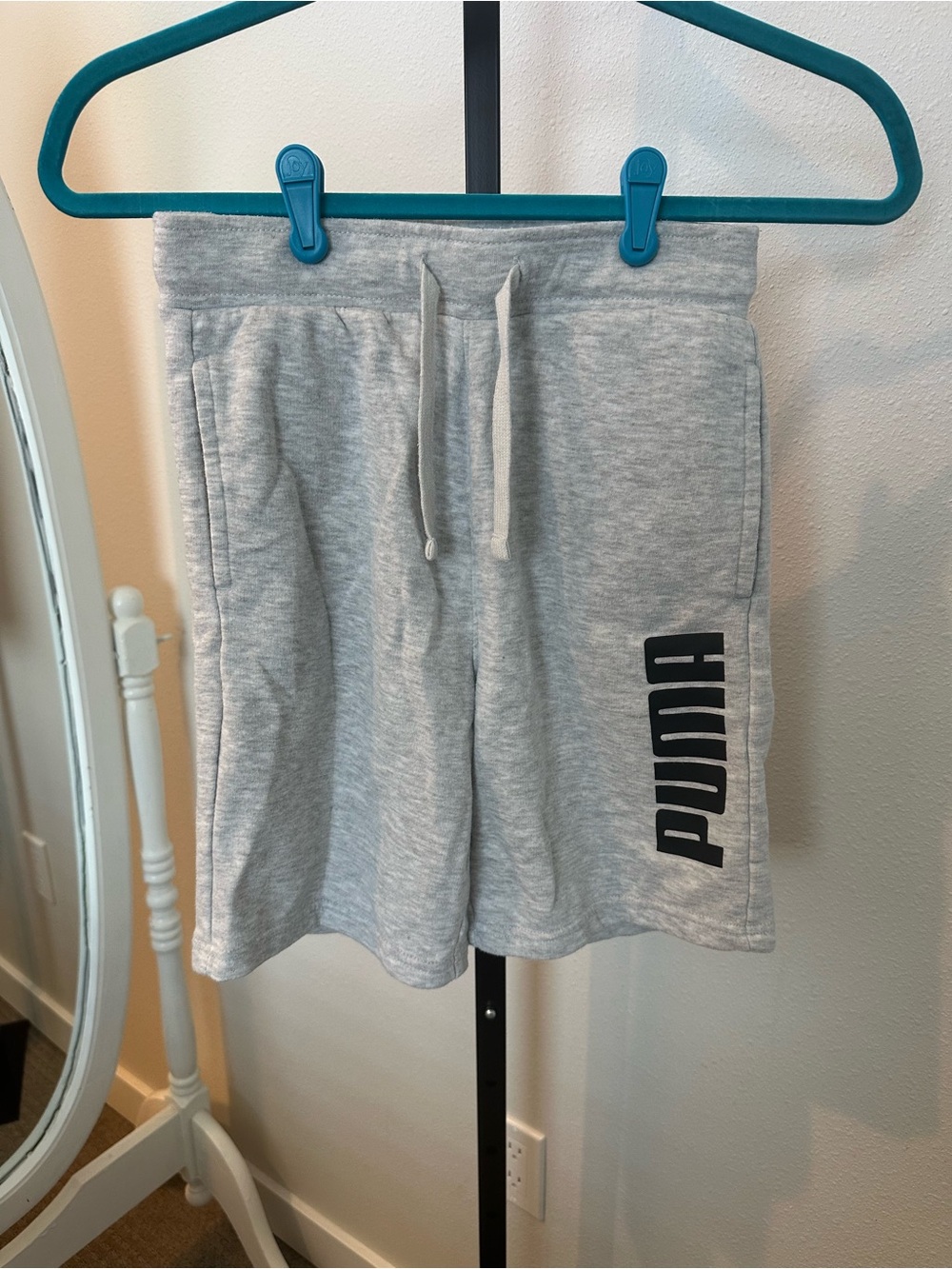 PUMA Kids' Gray Logo Sweat Shorts